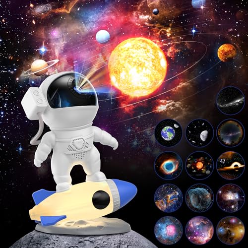 Astronaut Galaxy Projector with 12 HD Film Discs
