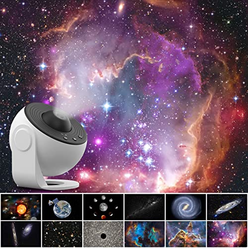 12-in-1 Star Projector Night Light with Planetary System