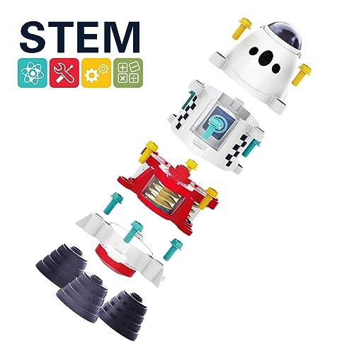 Take-Apart Rocket Space Toy with Astronaut Figures