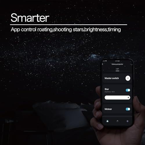 Galaxy Star Projector with App Control & Timer