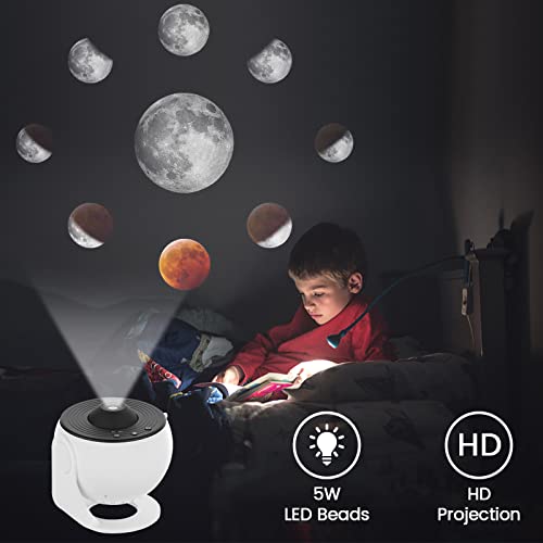 12-in-1 Star Projector Night Light with Planetary System
