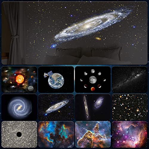 12-in-1 Star Projector Night Light with Planetary System