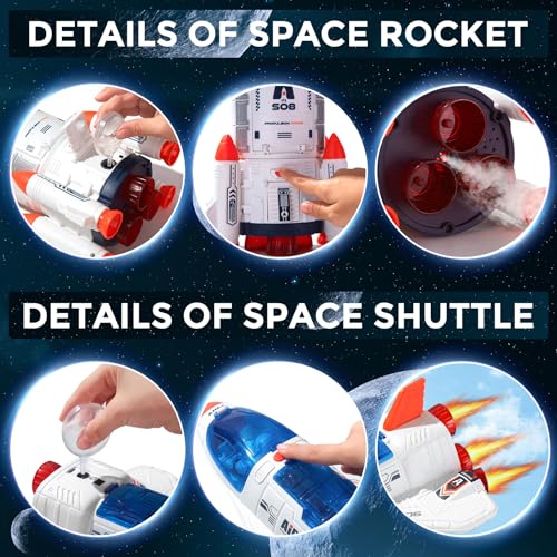 Space Exploration Playset with Rocket, Shuttle & Astronauts
