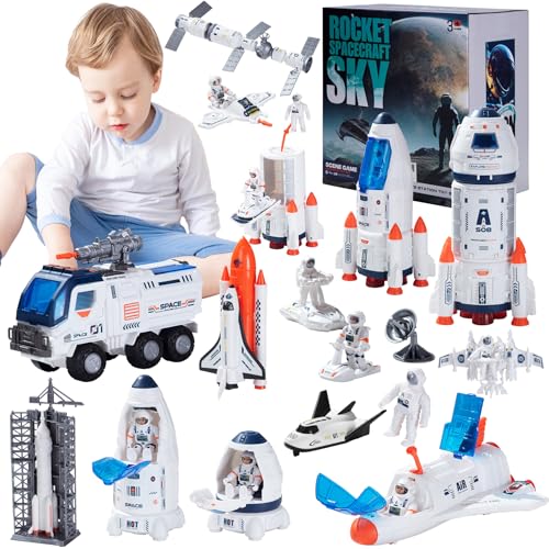 Space Exploration Playset with Rocket, Shuttle & Astronauts