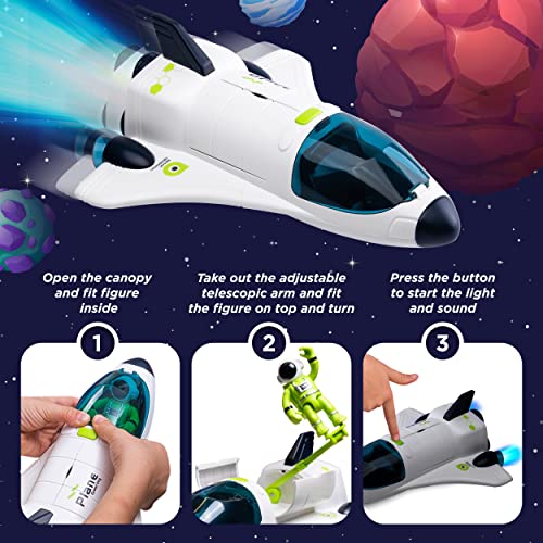 Space Shuttle Playset with 4 Astronauts & Rover