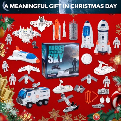 Space Exploration Playset with Rocket, Shuttle & Astronauts