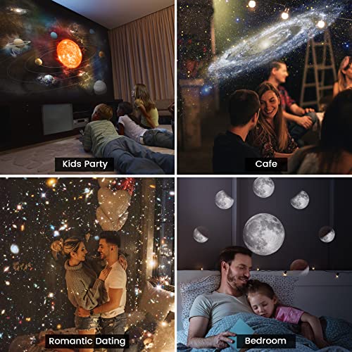 12-in-1 Star Projector Night Light with Planetary System