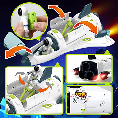 Space Rocket Toy Set with Shuttle & Lunar Rover