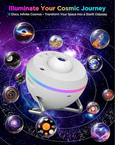 13-in-1 HD Star Projector with Meteor & 4K Projection