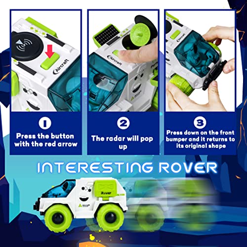 Space Rocket Toy Set with Shuttle & Lunar Rover