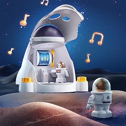 Take-Apart Rocket Space Toy with Astronaut Figures