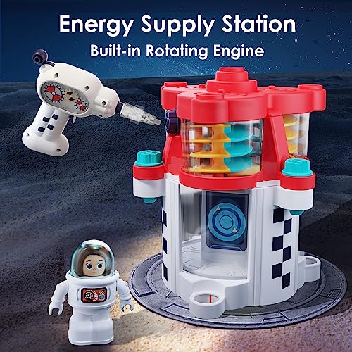 Take-Apart Rocket Space Toy with Astronaut Figures