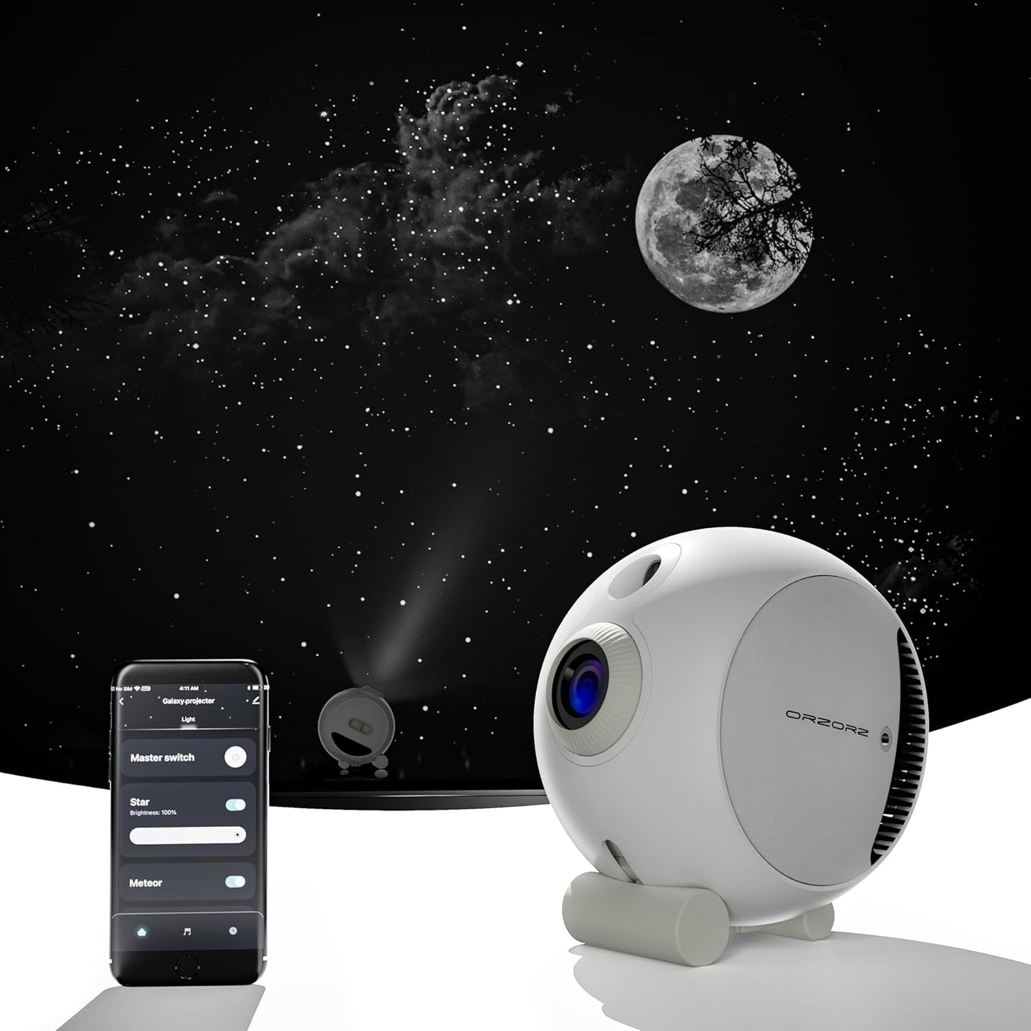 Galaxy Star Projector with App Control & Timer