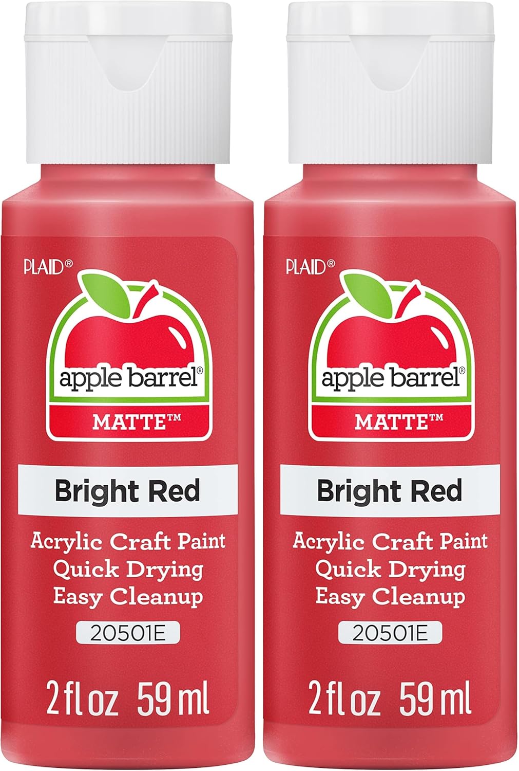 Apple Barrel Acrylic Paint in Assorted Colors (2 Ounce), 20503 White