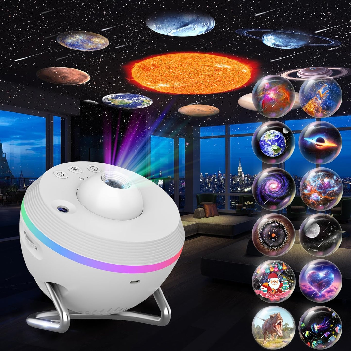 13-in-1 HD Star Projector with Meteor & 4K Projection